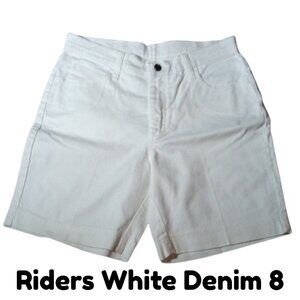 Riders White Denim Shorts